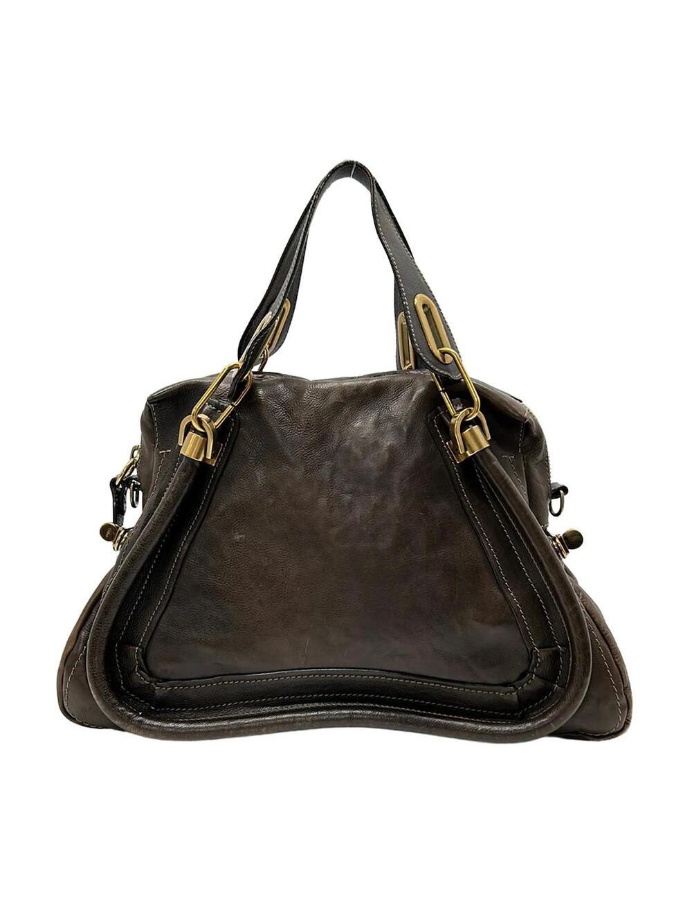 Chloe Paraty Dark Brown Leather Handbag #305441C59B